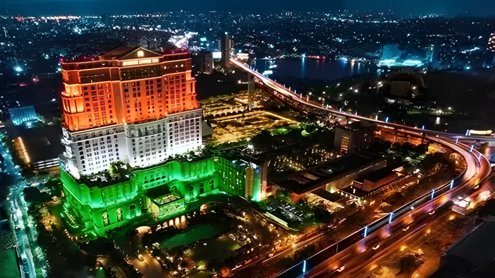 Aerial view of Maslandapur, Kolkata