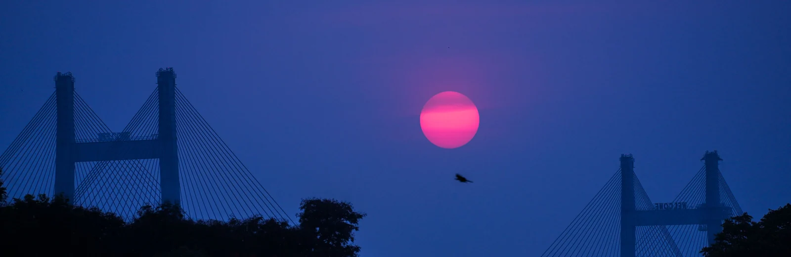 Skyline of Padirhati, Kolkata at golden hour