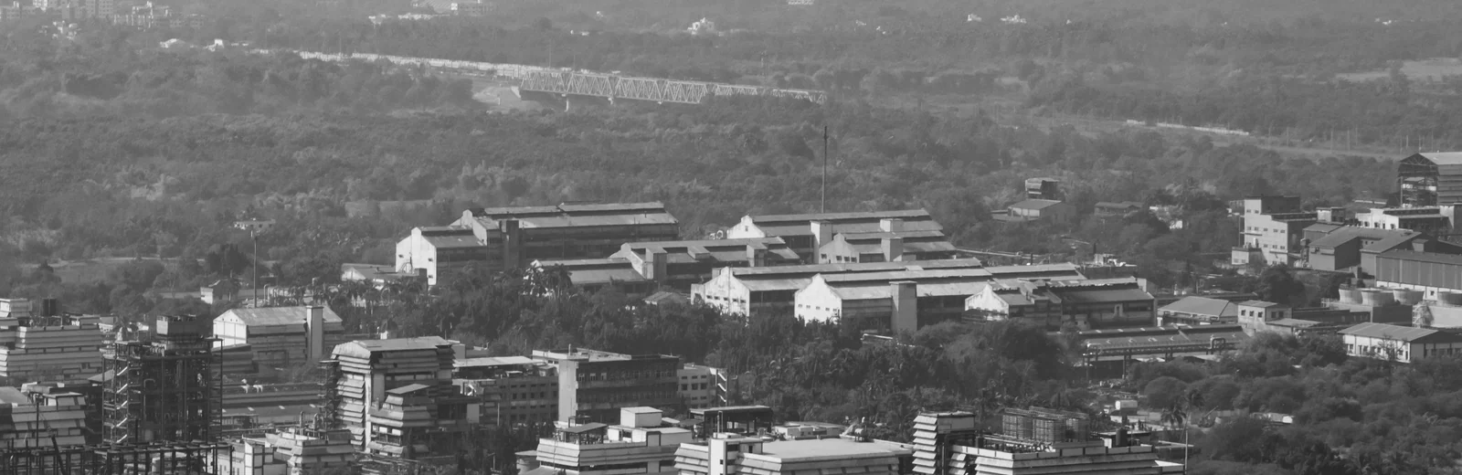 Skyline of Indraprasth Industrial Area, Kota at golden hour