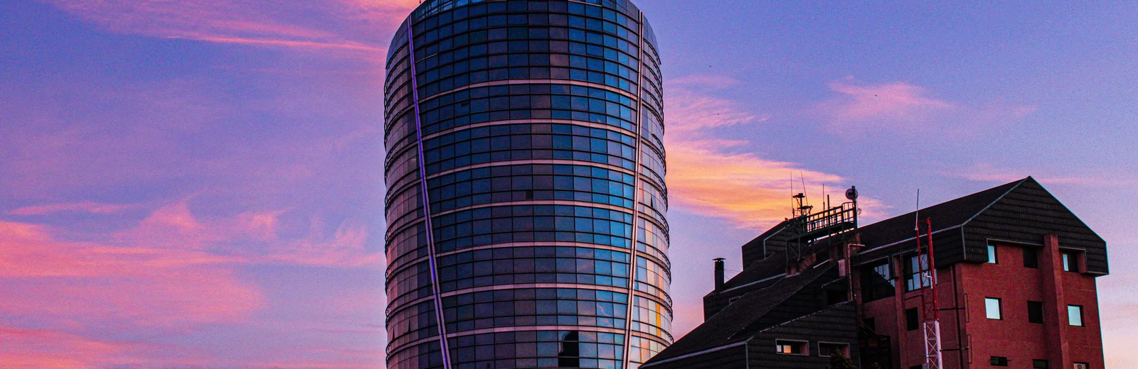 Skyline of JP Colony, Kota at golden hour