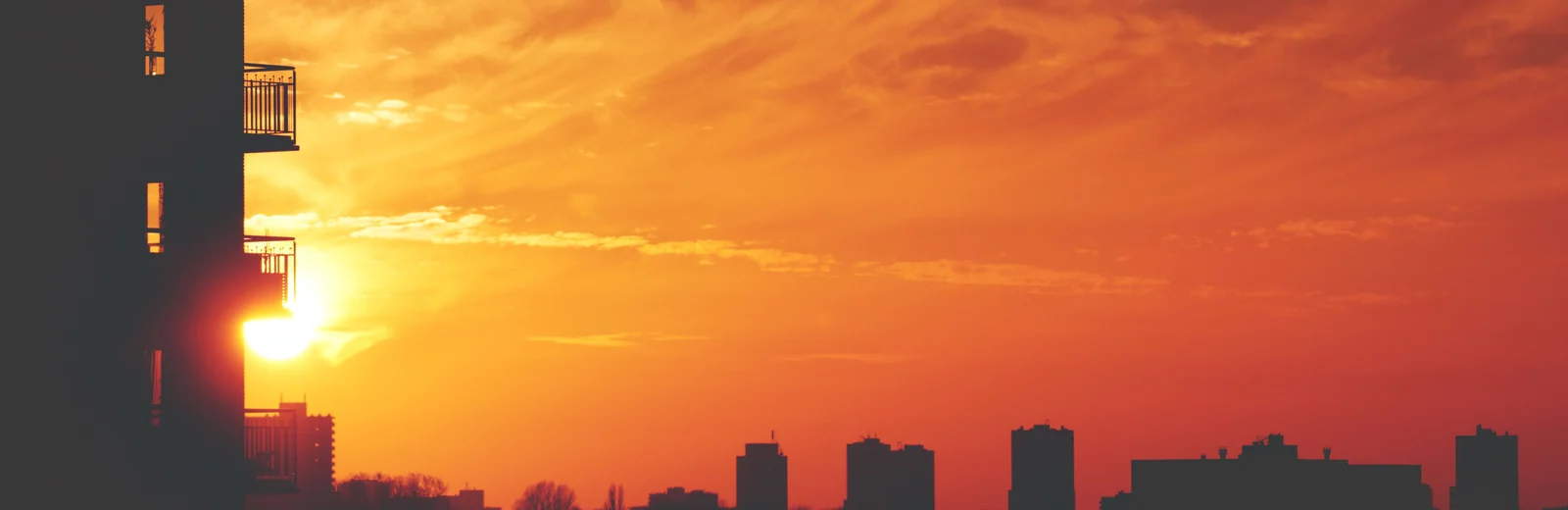 Skyline of Kacchi Basti Hari Om Nagar, Kota at golden hour