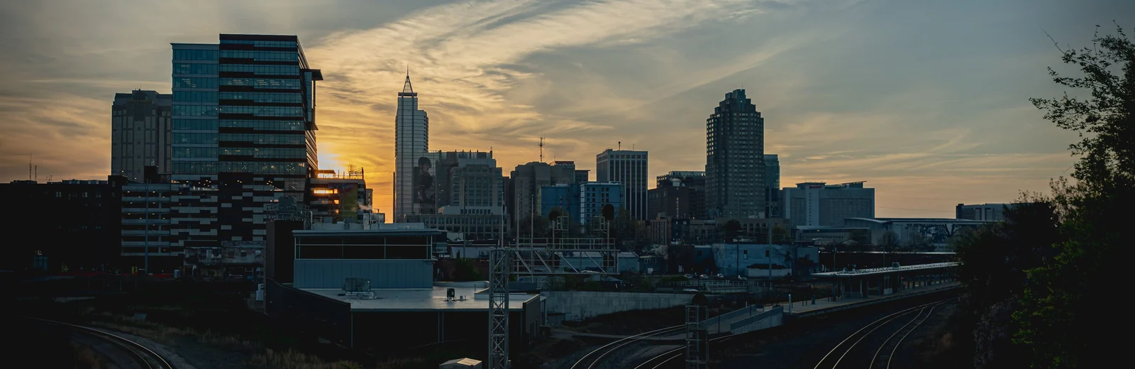 Skyline of Railway Station Adhikari Colony, Kota at golden hour