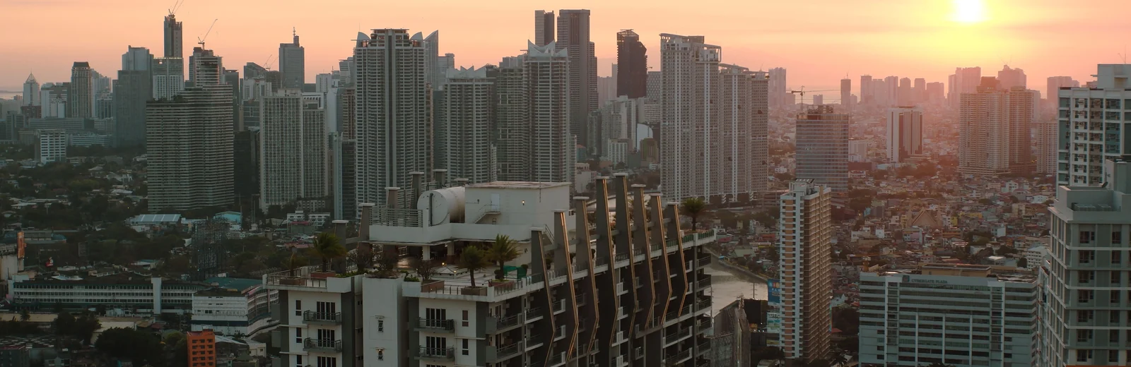 Skyline of Raipura, Kota at golden hour