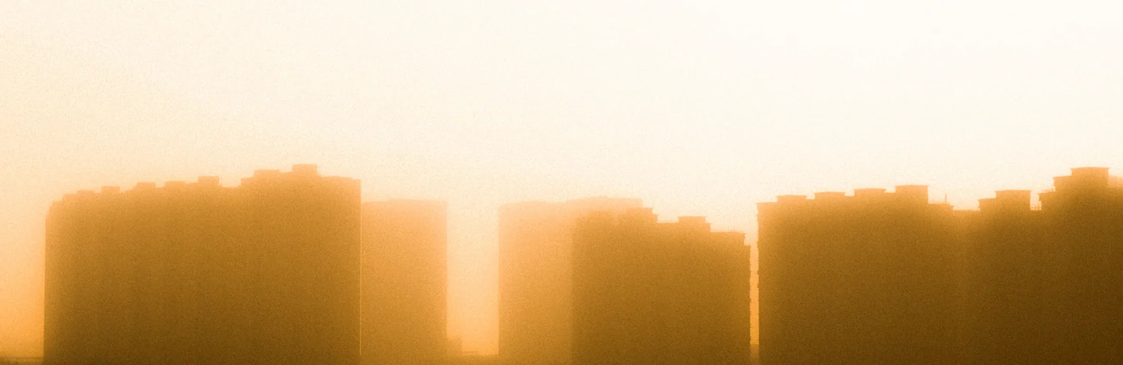Skyline of Aliganj Extention, Lucknow at golden hour