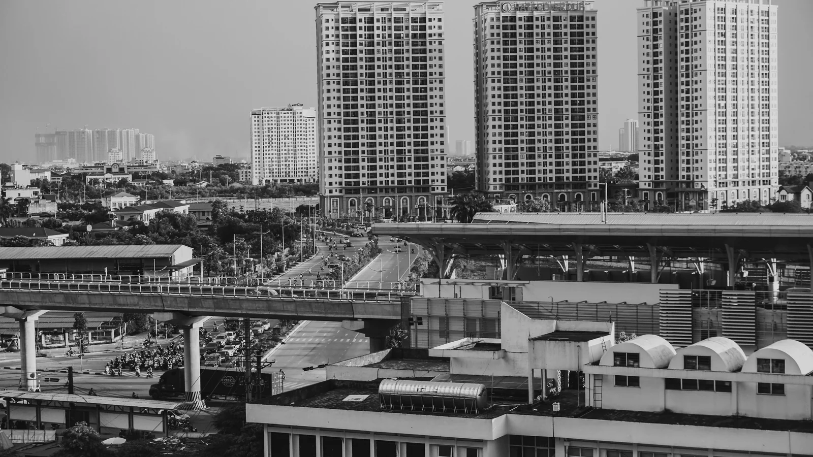 Aerial view of Barha, Lucknow