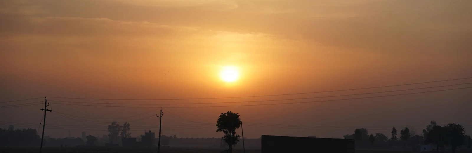 Skyline of Civil Lines, Ludhiana at golden hour