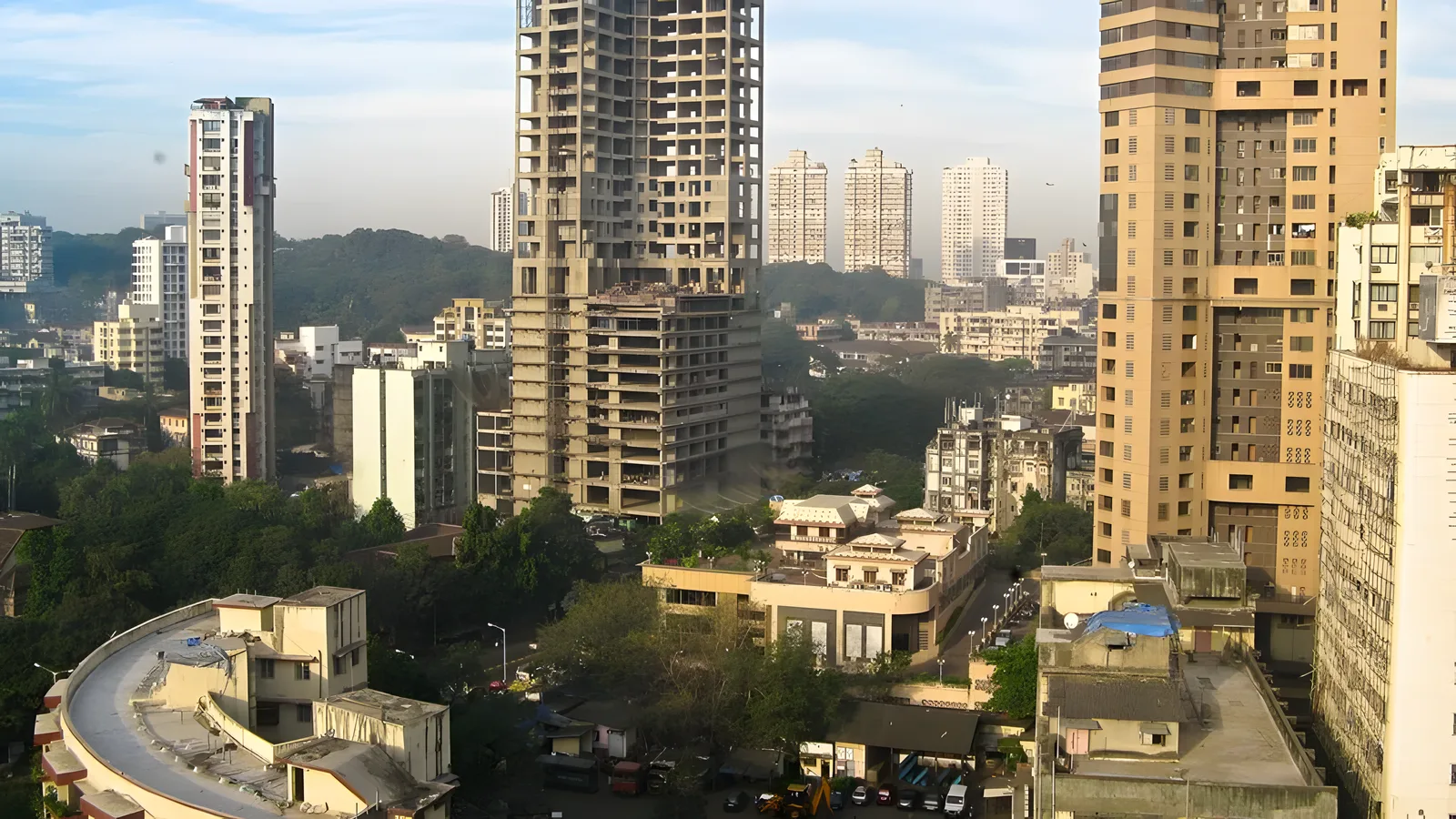 Aerial view of Andheri East, Mumbai