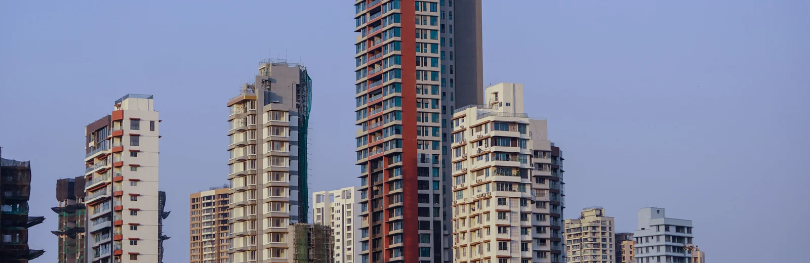Skyline of Badlapur, Mumbai at golden hour