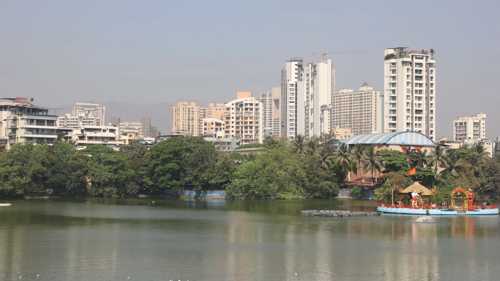 Aerial view of Bhayandar East, Mumbai