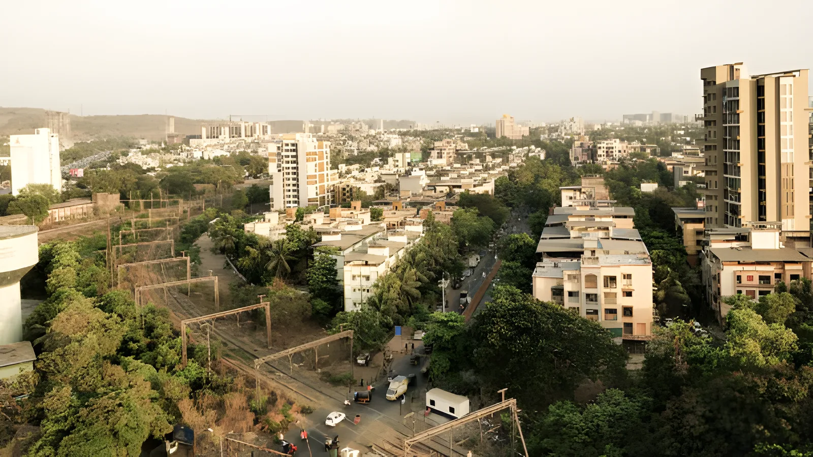Aerial view of Chembur, Mumbai