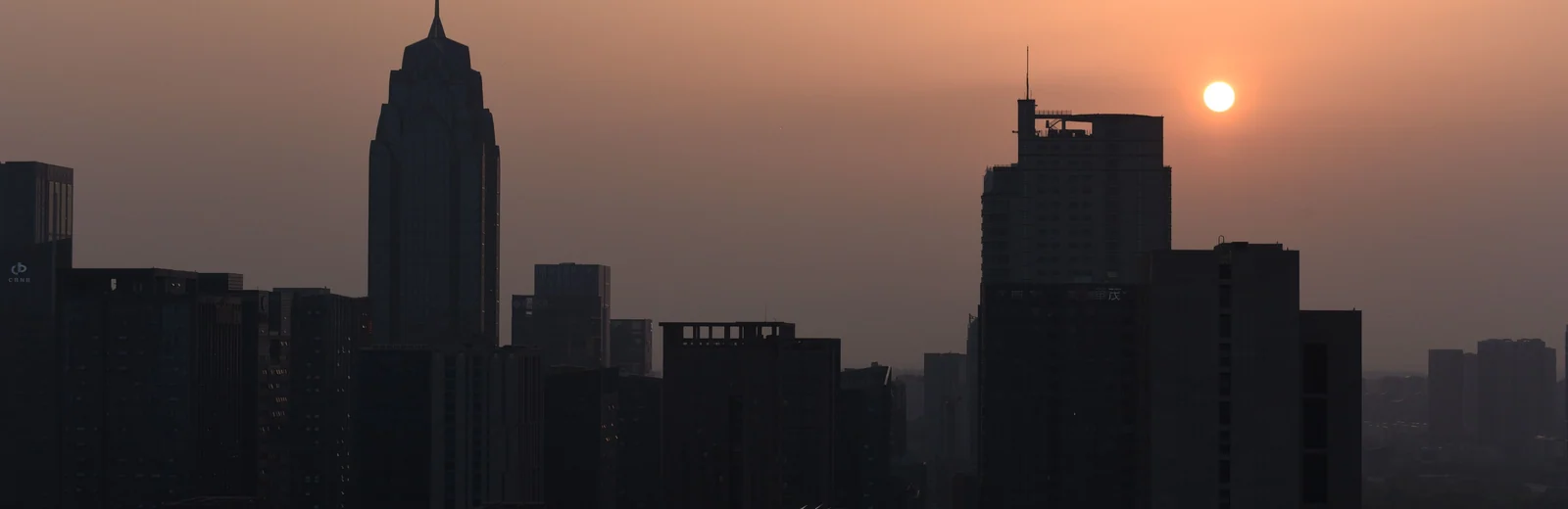 Skyline of Churchgate, Mumbai at golden hour