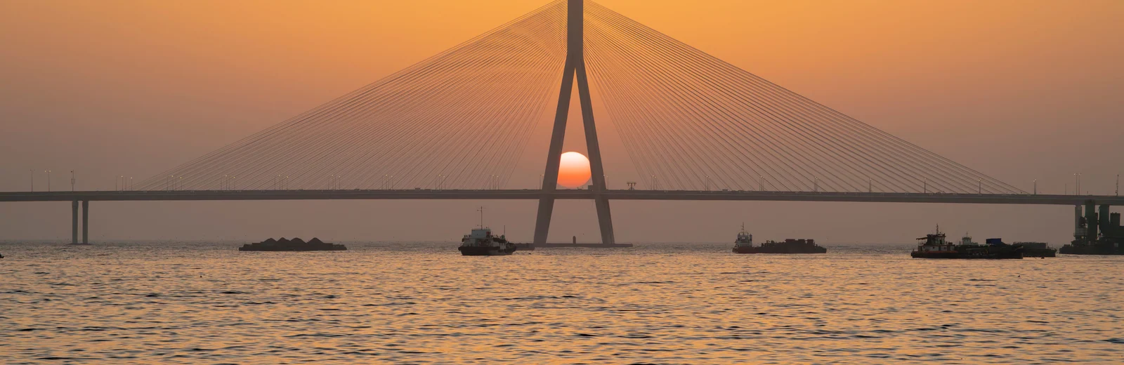 Skyline of Girgaum, Mumbai at golden hour