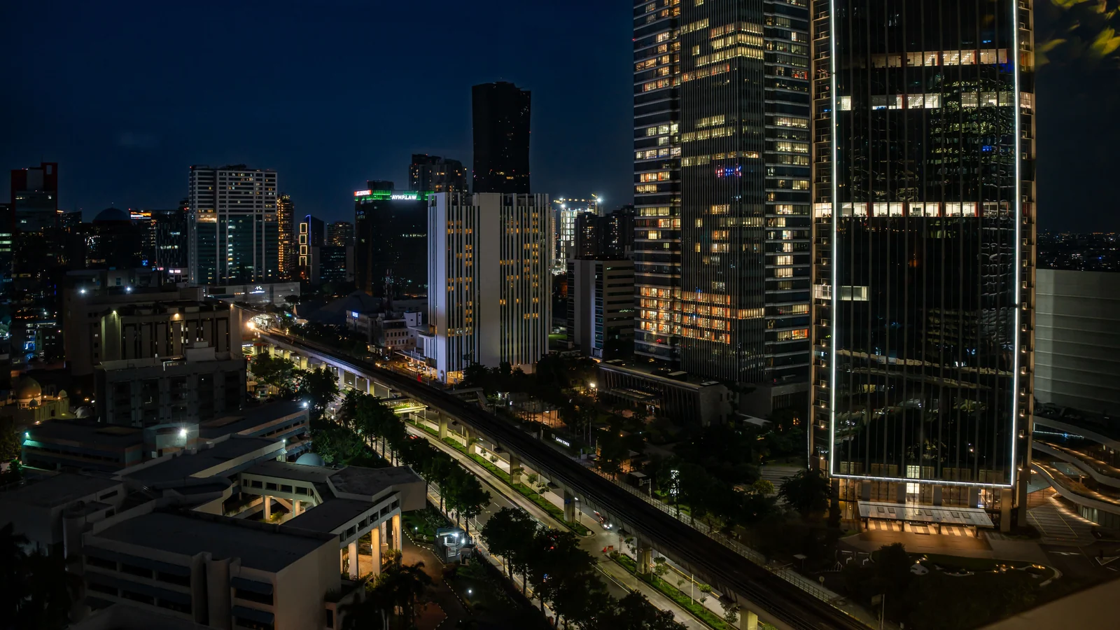 Aerial view of Grant Road, Mumbai