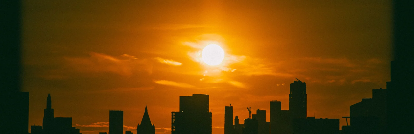 Skyline of Khar East, Mumbai at golden hour