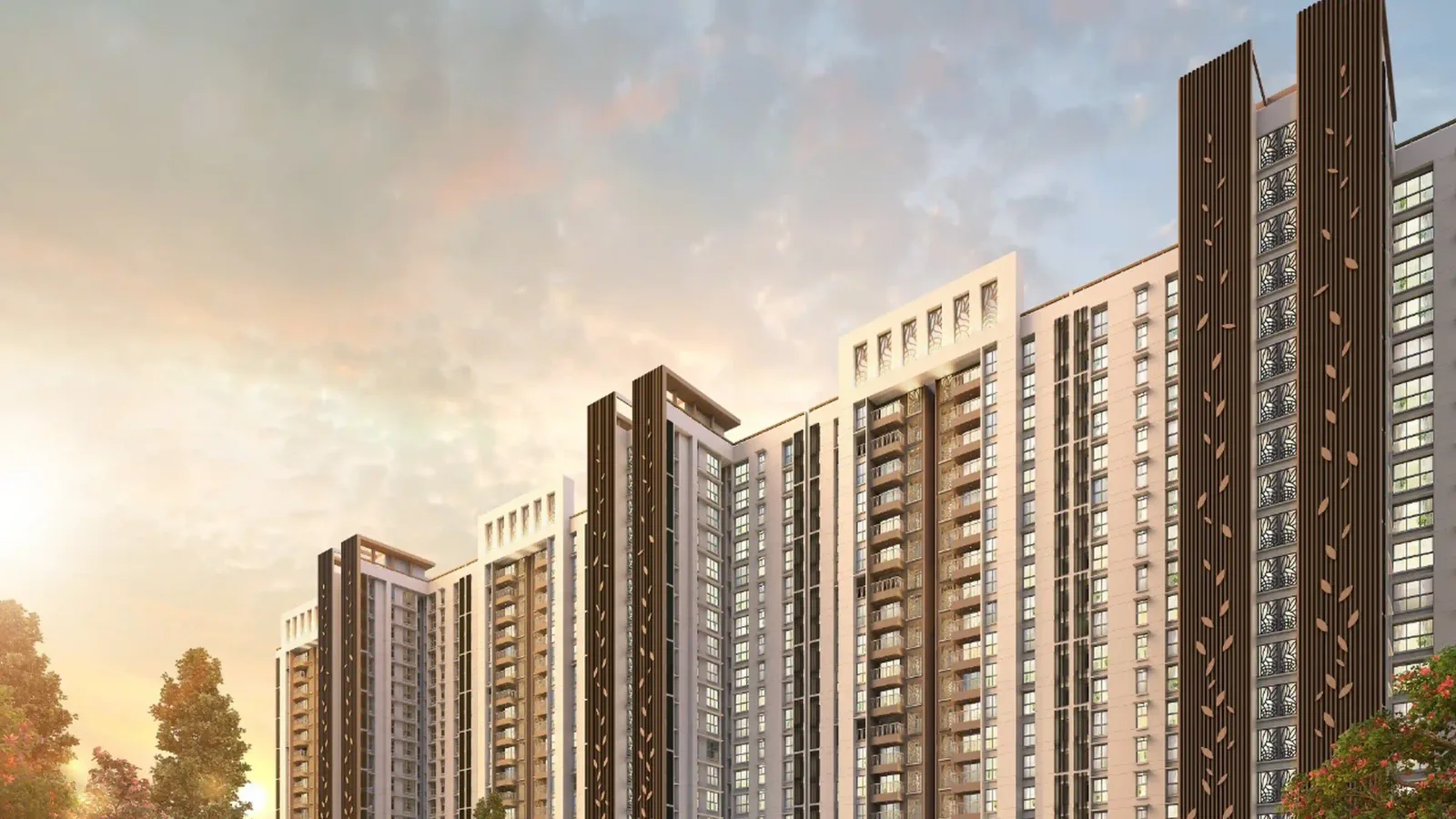 Aerial view of Lodha Upper Thane, Mumbai