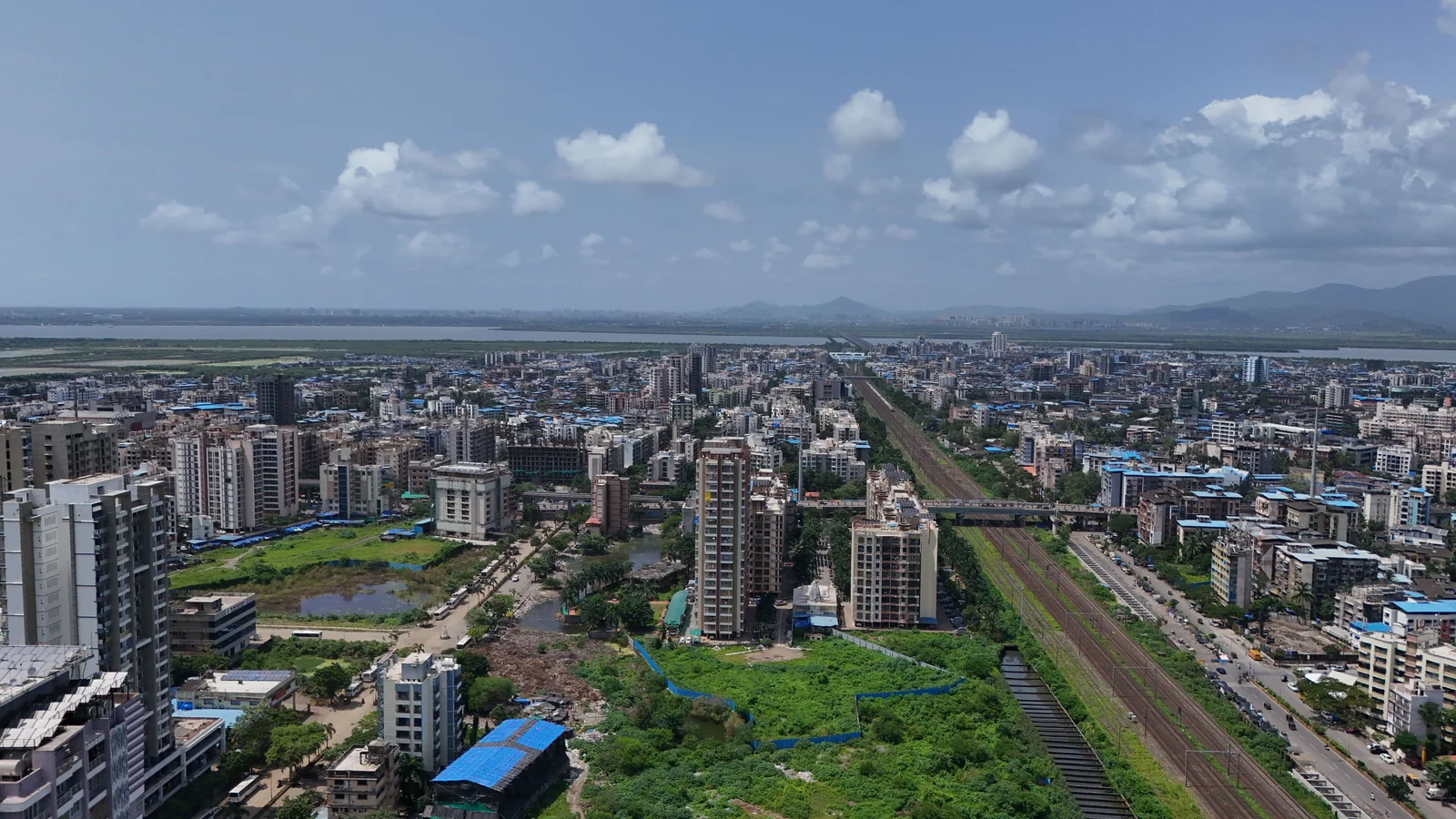 Aerial view of Malabar Hill, Mumbai