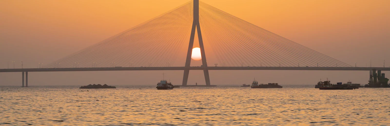 Skyline of Mira Road West, Mumbai at golden hour