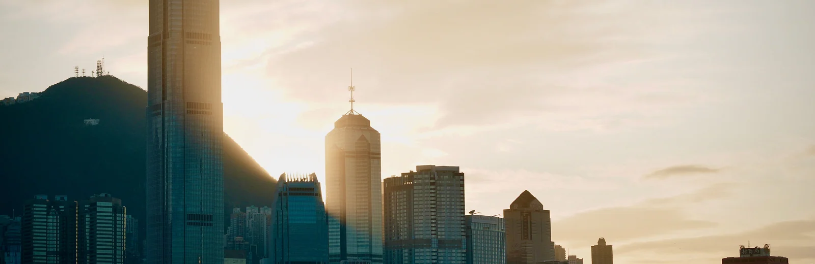 Skyline of Mumbai Central, Mumbai at golden hour