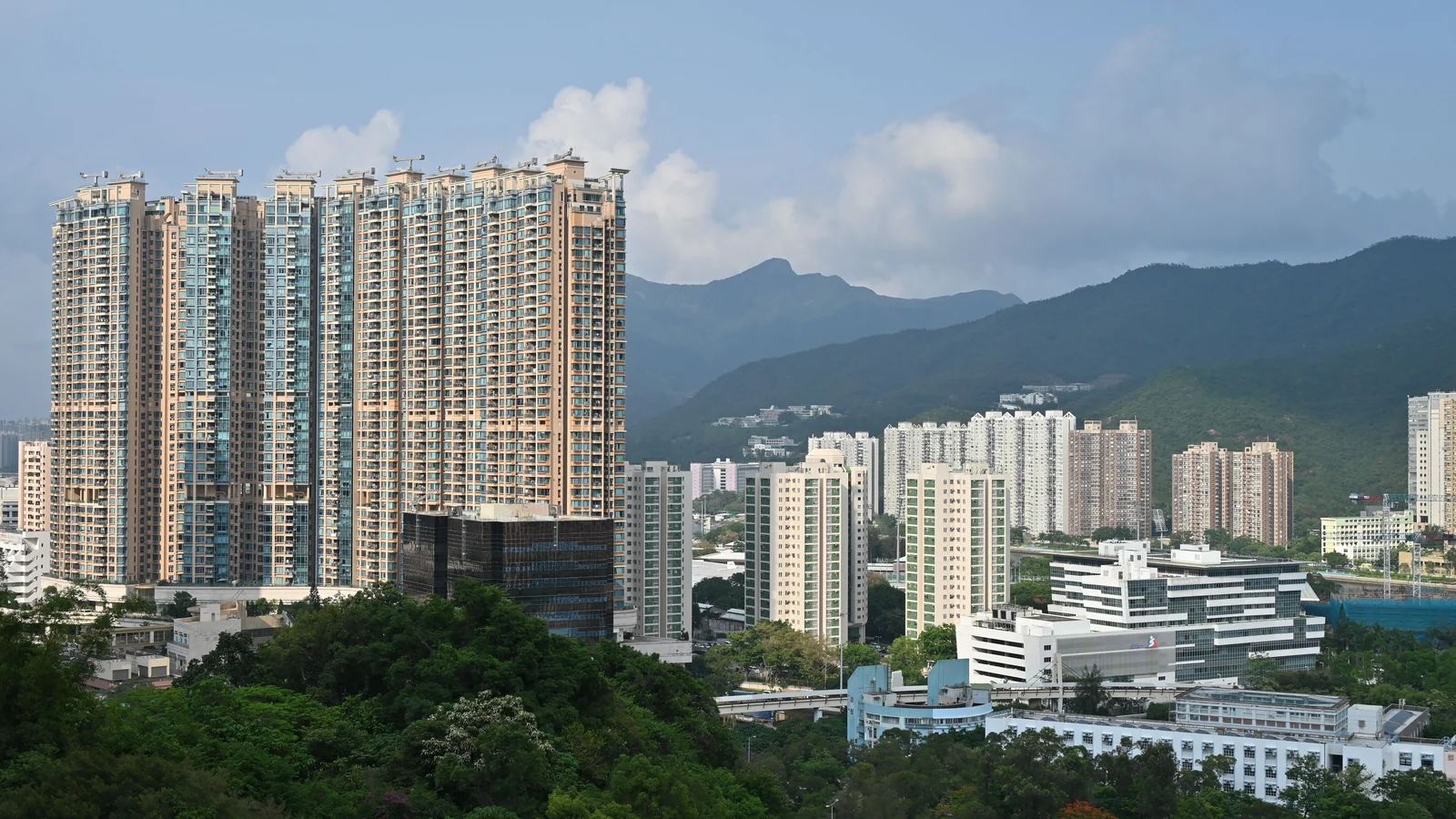 Aerial view of Powai, Mumbai