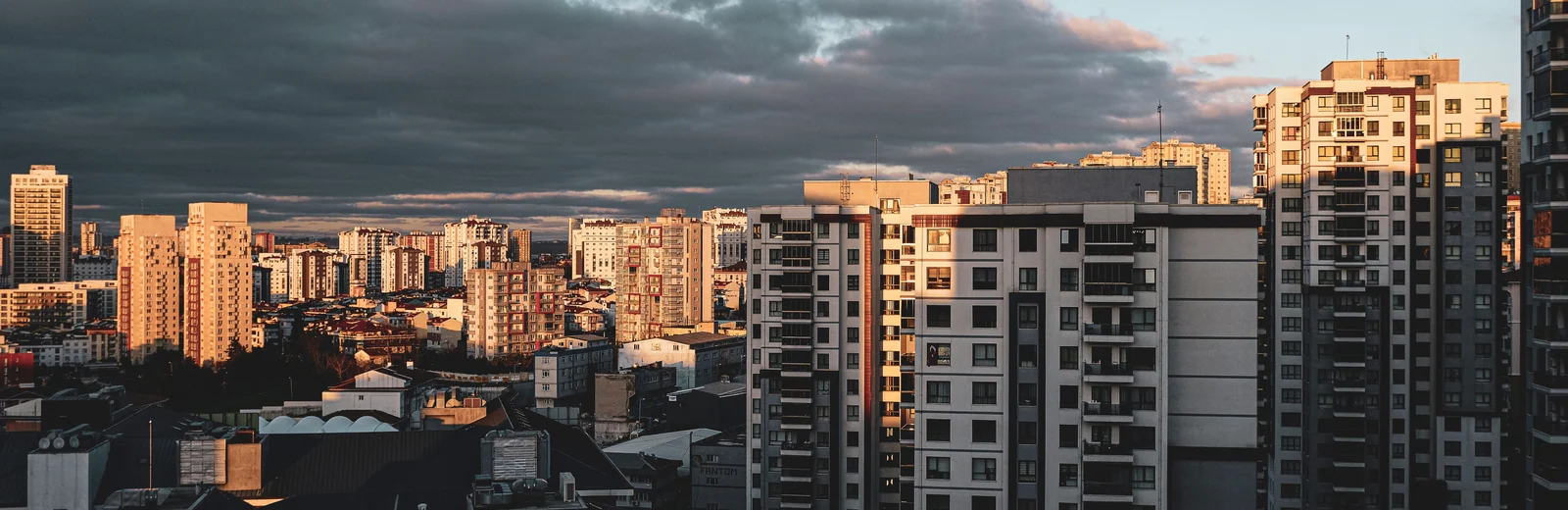 Skyline of Santacruz West, Mumbai at golden hour