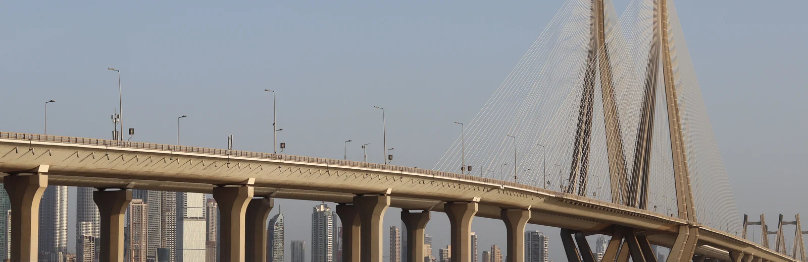 Skyline of Trombay, Mumbai at golden hour