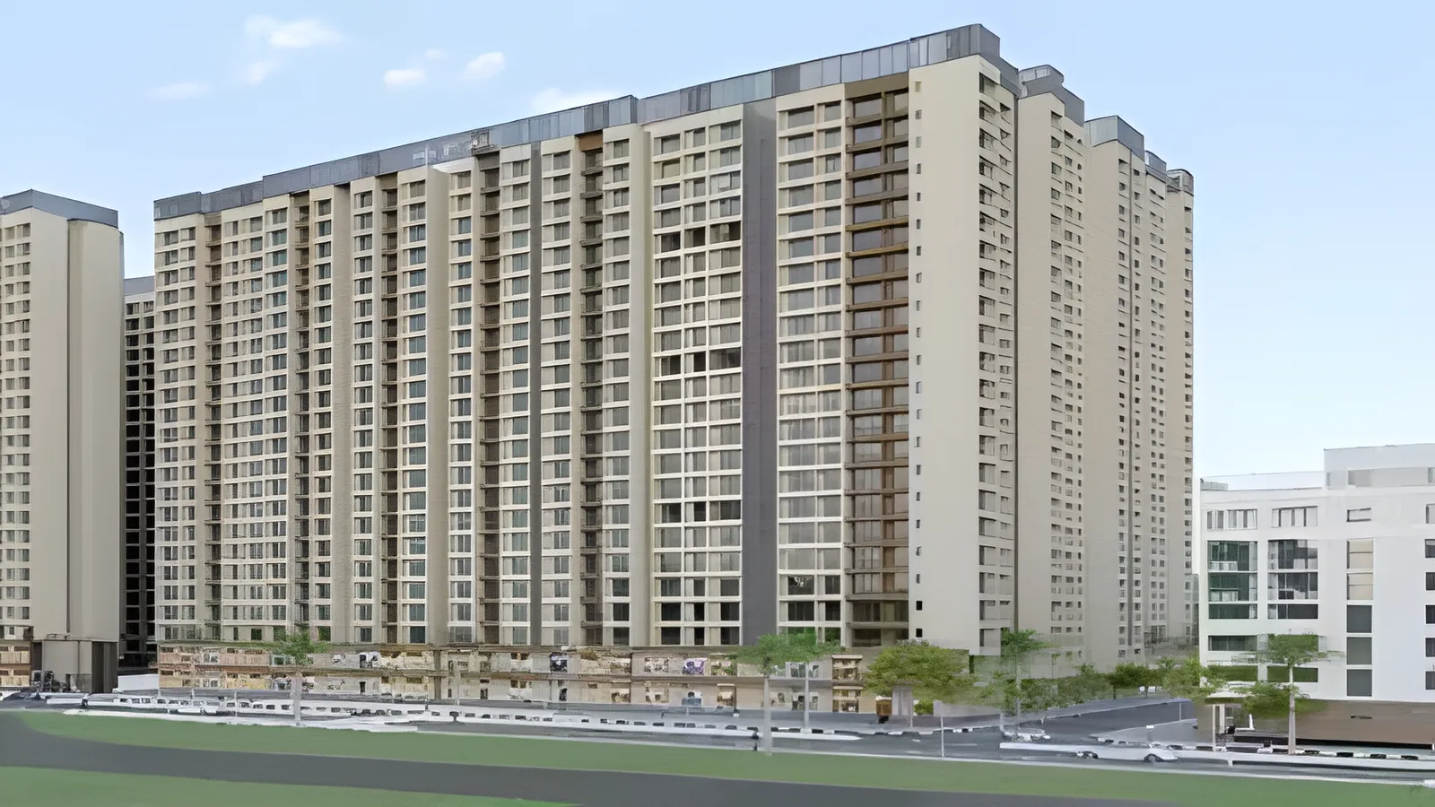 Aerial view of Virar East, Mumbai