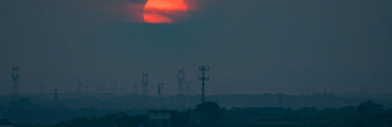 Skyline of Civil Lines, Nagpur at golden hour
