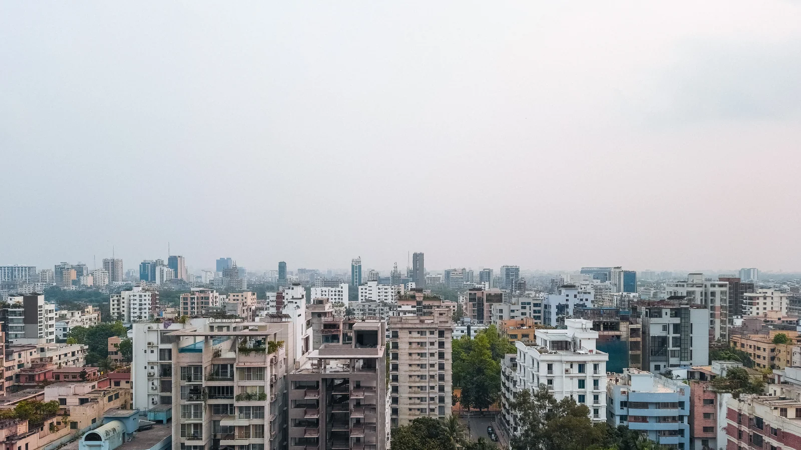Aerial view of Dharampeth, Nagpur