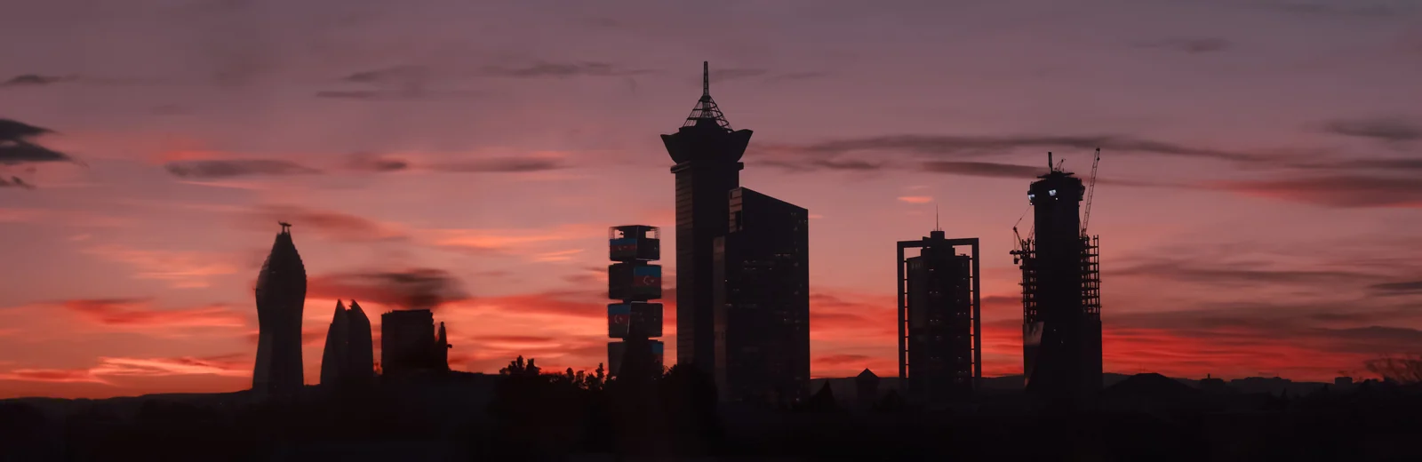 Skyline of Donwade, Nashik at golden hour
