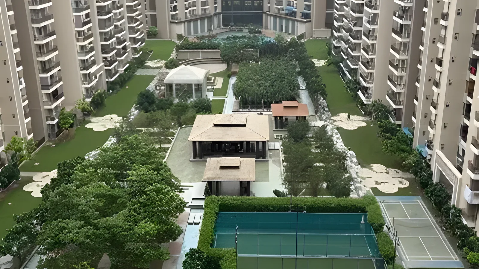 Aerial view of Bisrakh, Noida