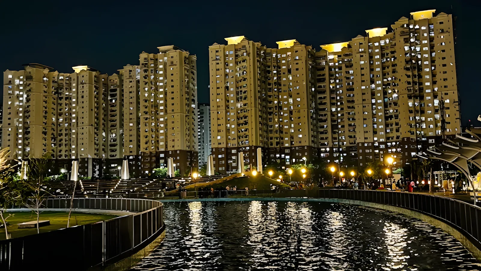 Aerial view of Sector 101, Noida