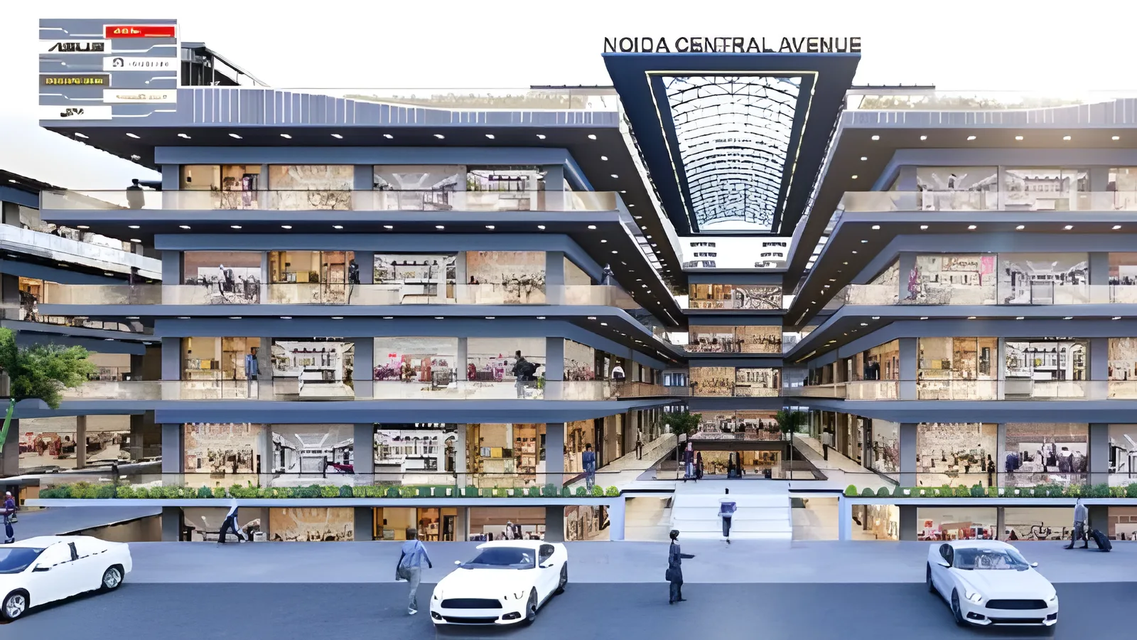 Aerial view of Sector 102, Noida