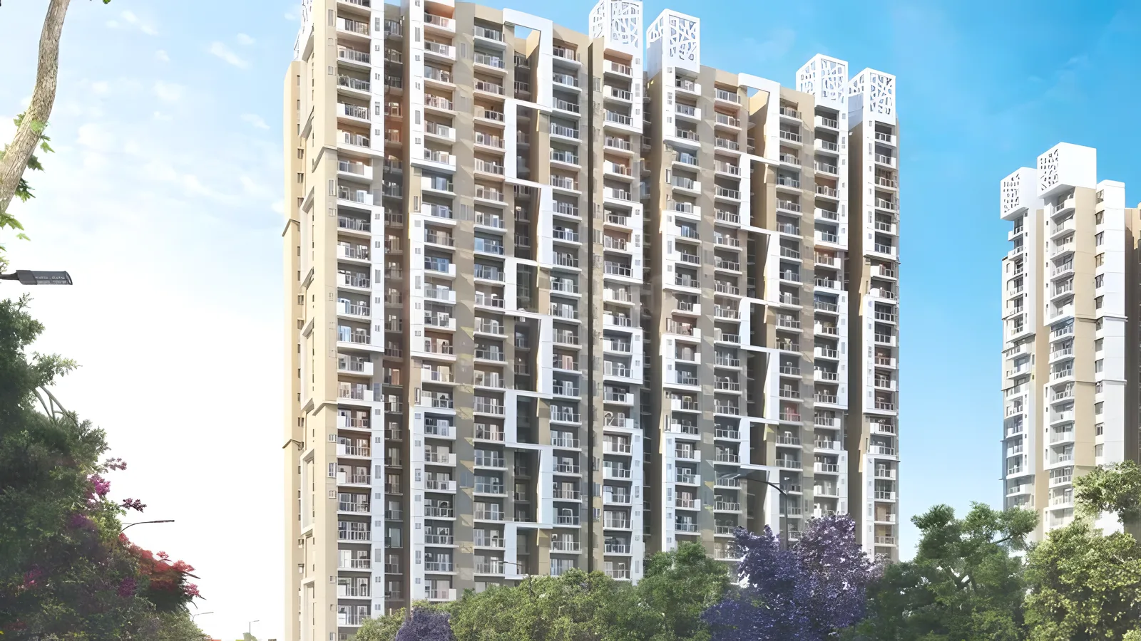 Aerial view of Sector 106, Noida