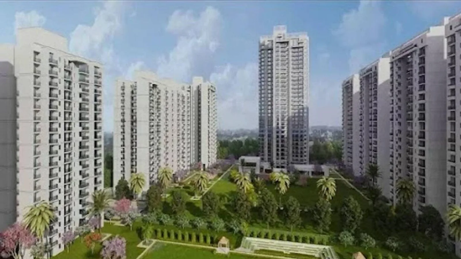 Aerial view of Sector 109, Noida