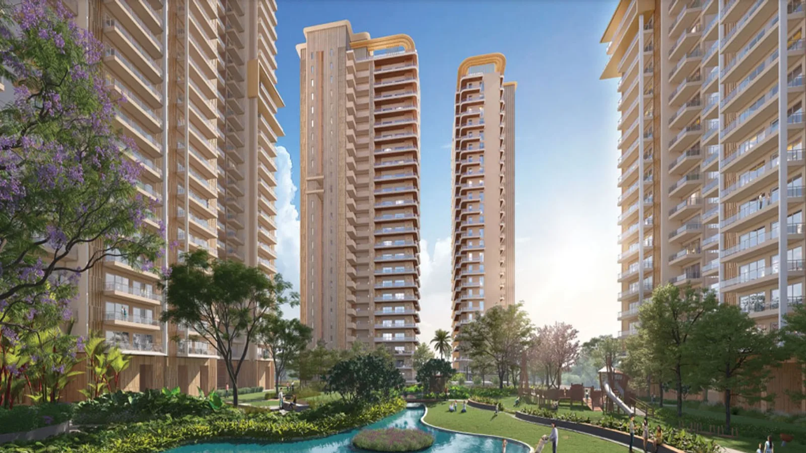 Aerial view of Sector 115, Noida