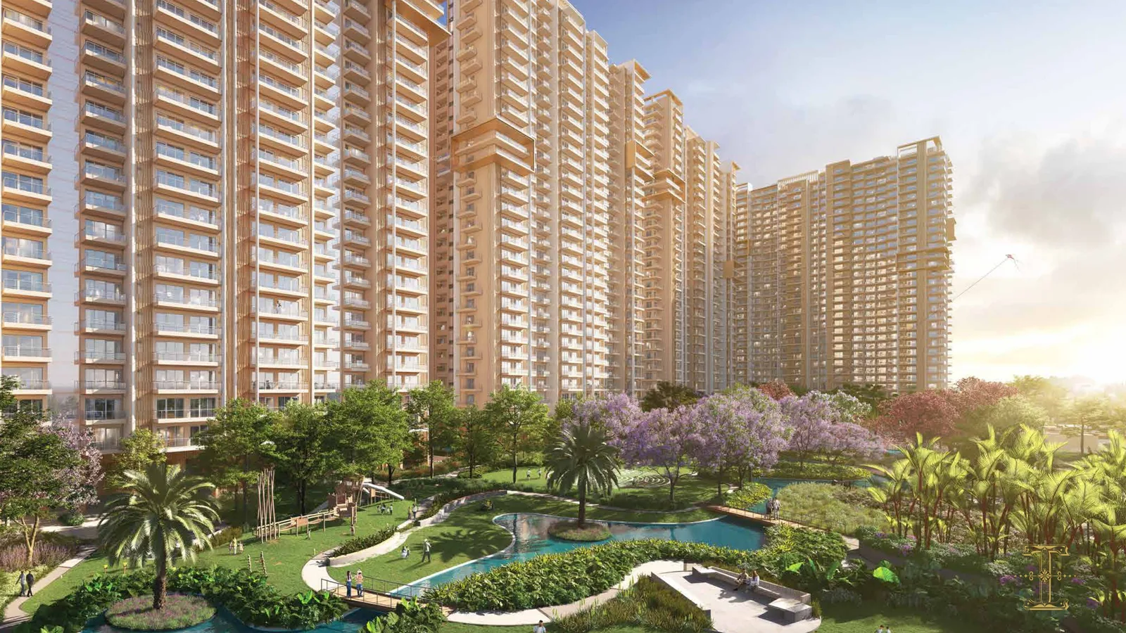 Aerial view of Sector 117, Noida