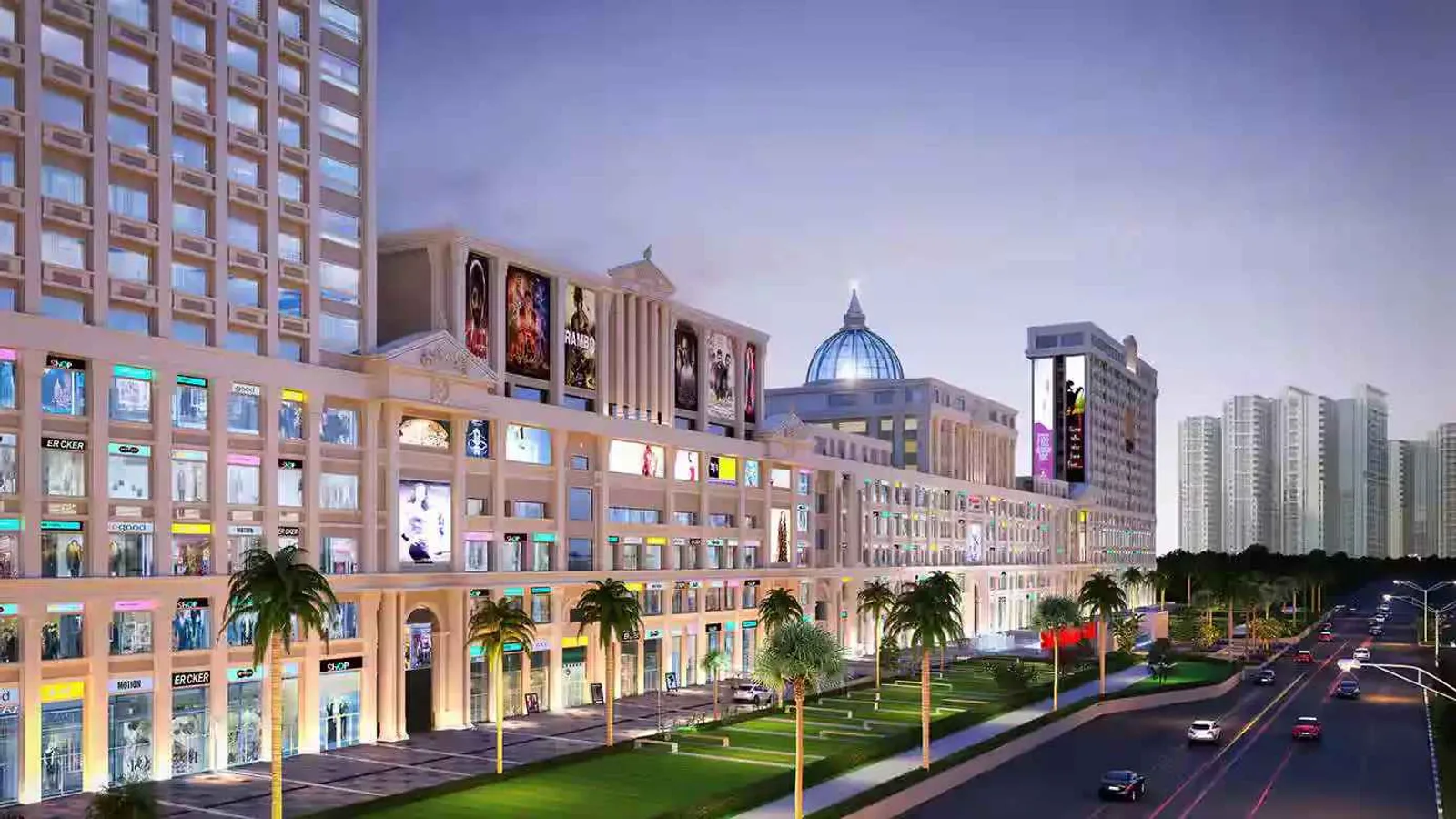 Aerial view of Sector 118, Noida