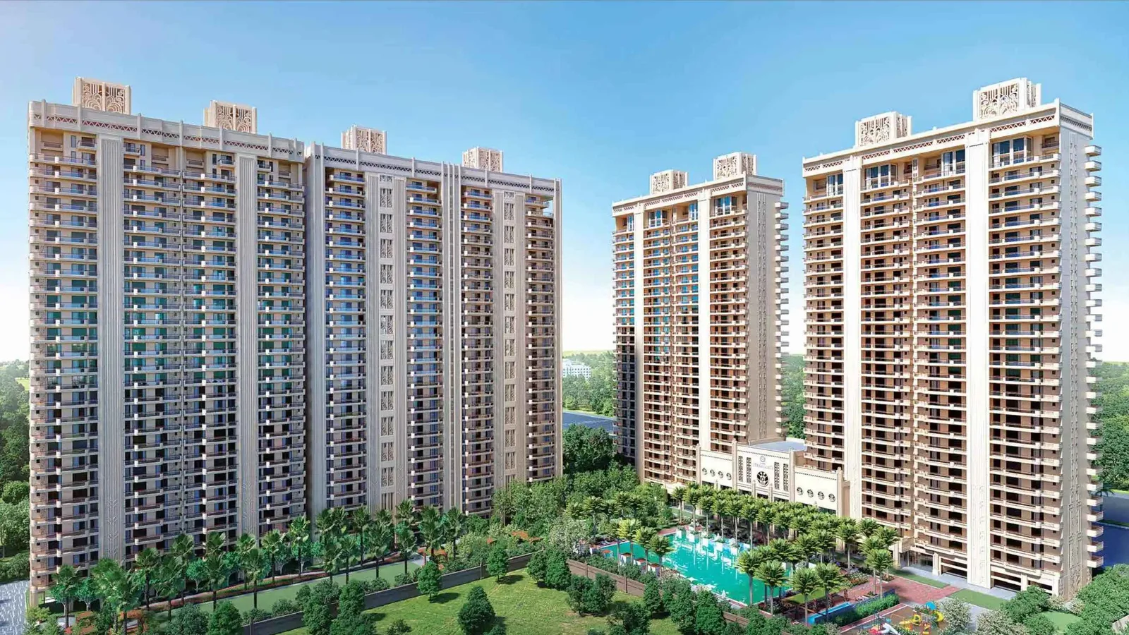 Aerial view of Sector 12, Noida