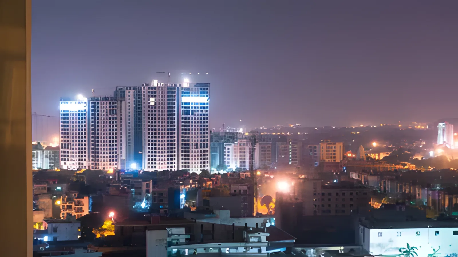Aerial view of Sector 123, Noida