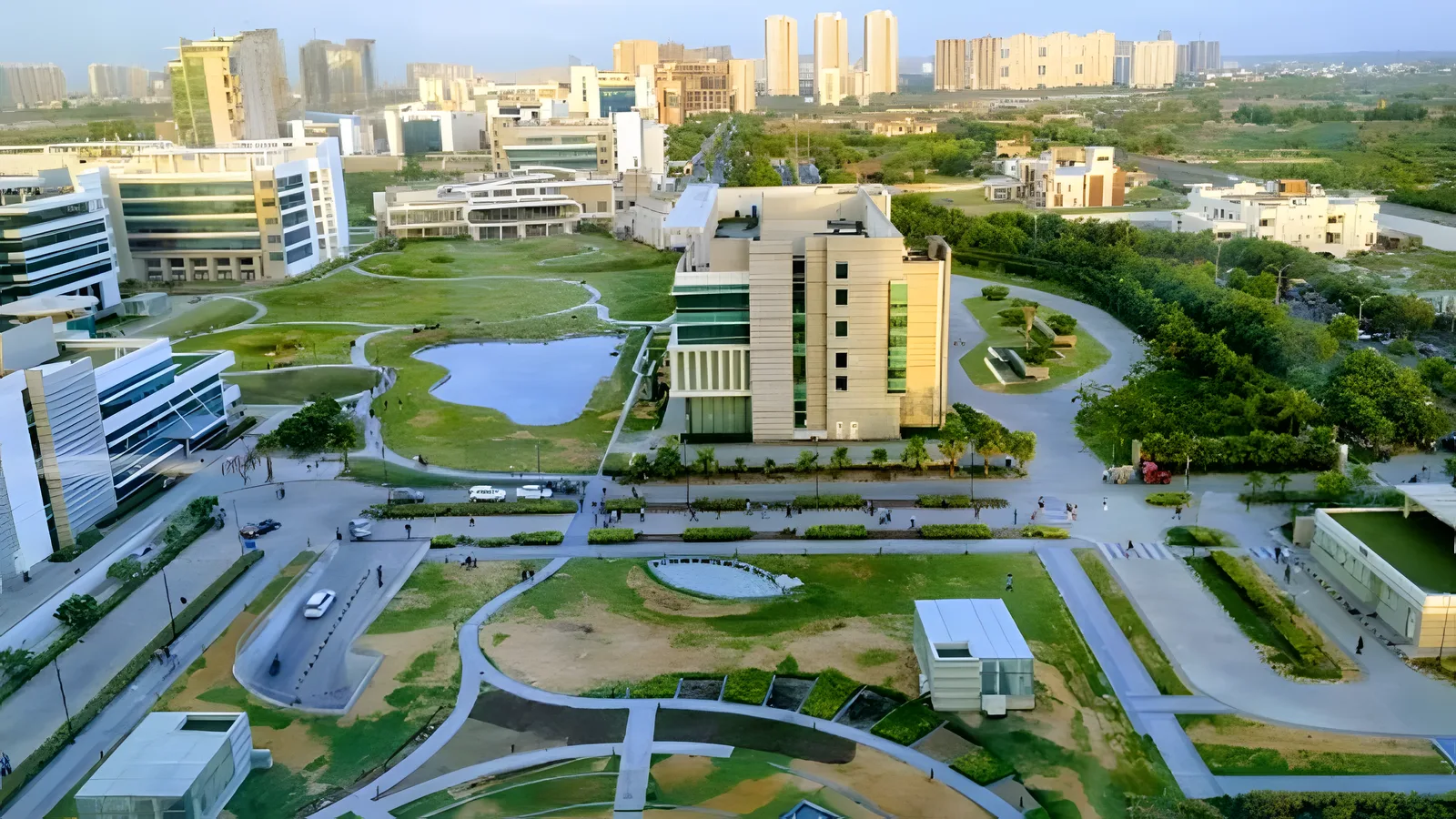 Aerial view of Sector 126, Noida