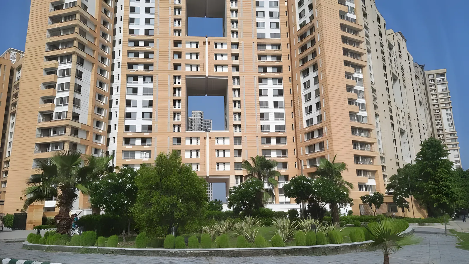 Aerial view of Sector 128, Noida
