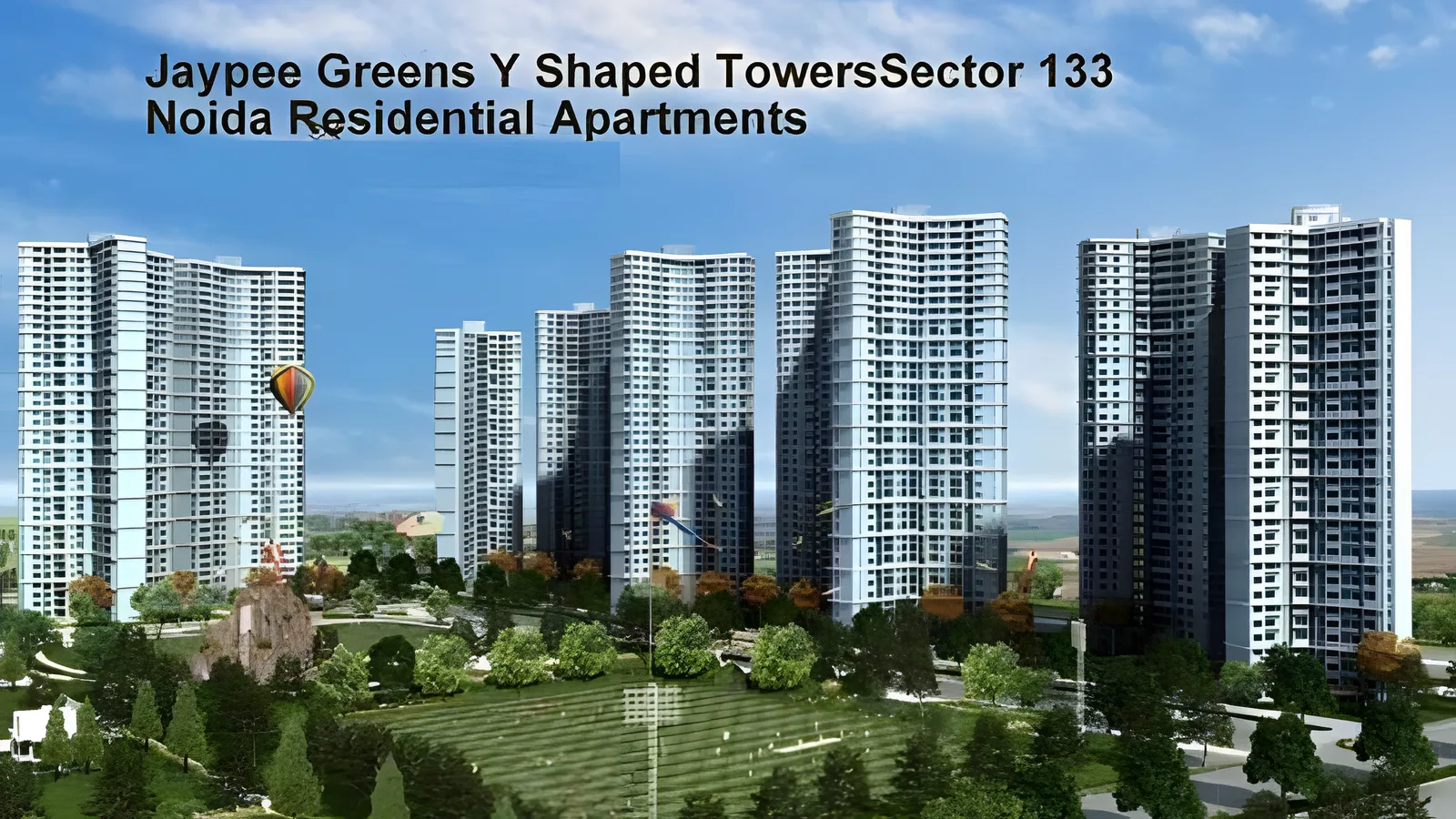 Aerial view of Sector 133, Noida