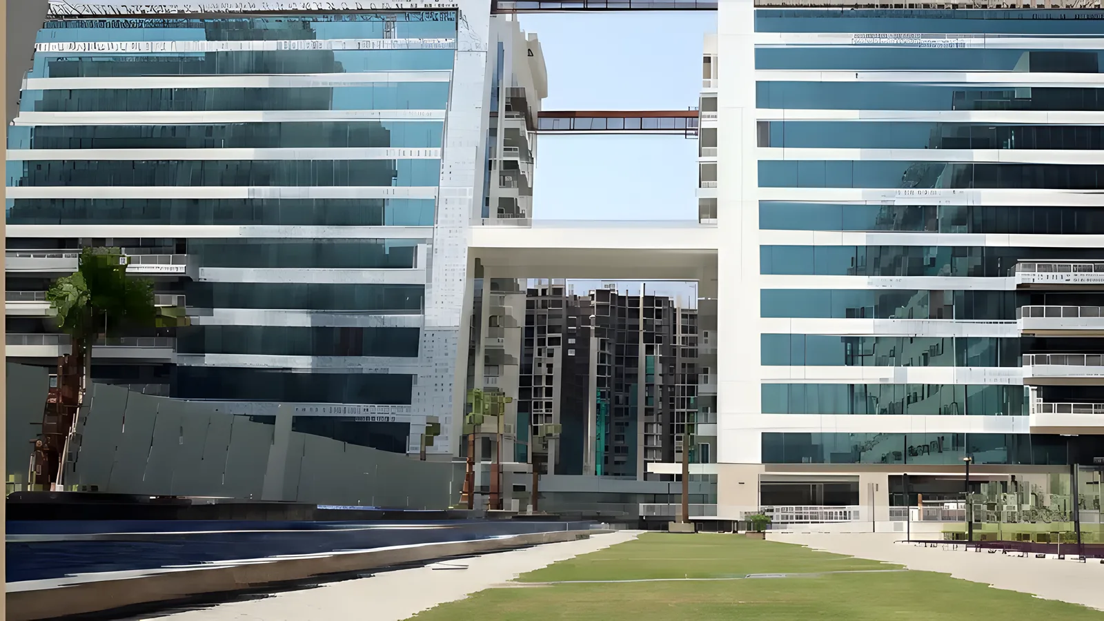 Aerial view of Sector 135, Noida