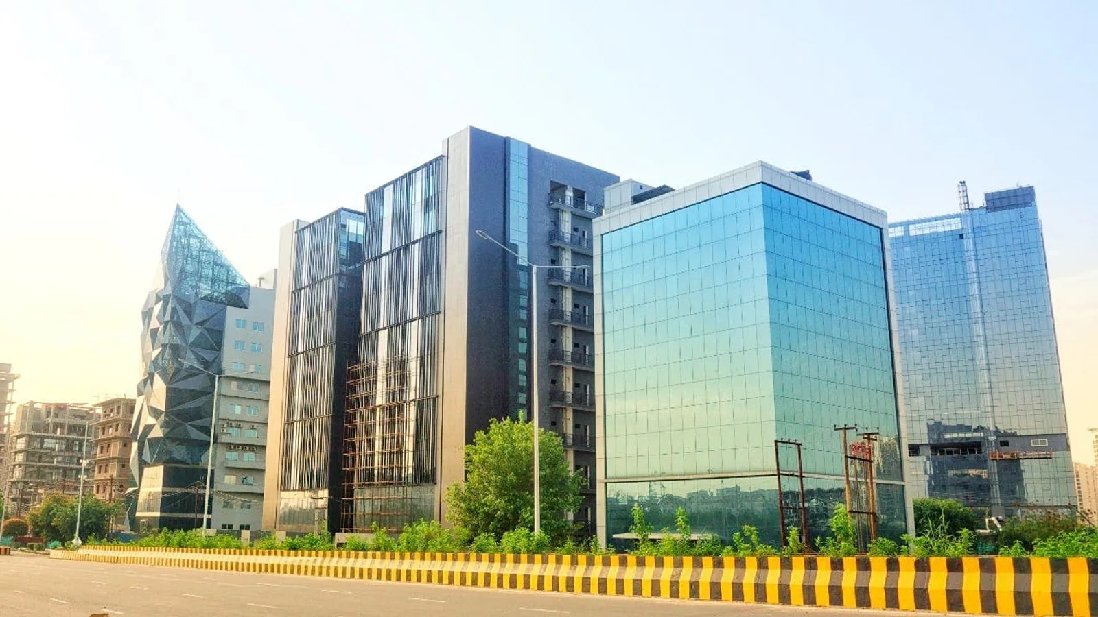 Aerial view of Sector 136, Noida