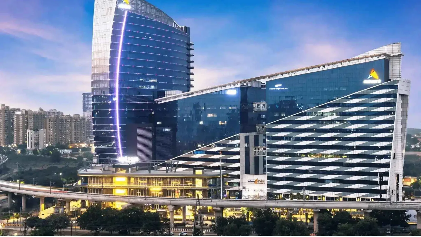 Aerial view of Sector 142, Noida