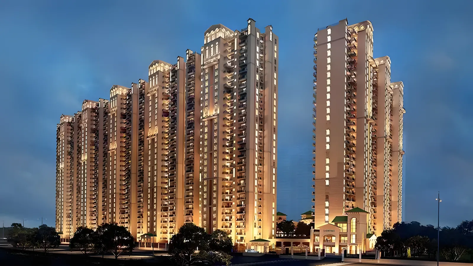 Aerial view of Sector 146, Noida