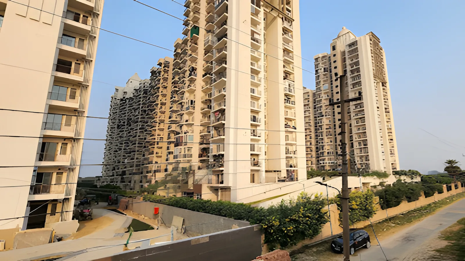 Aerial view of Sector 147, Noida