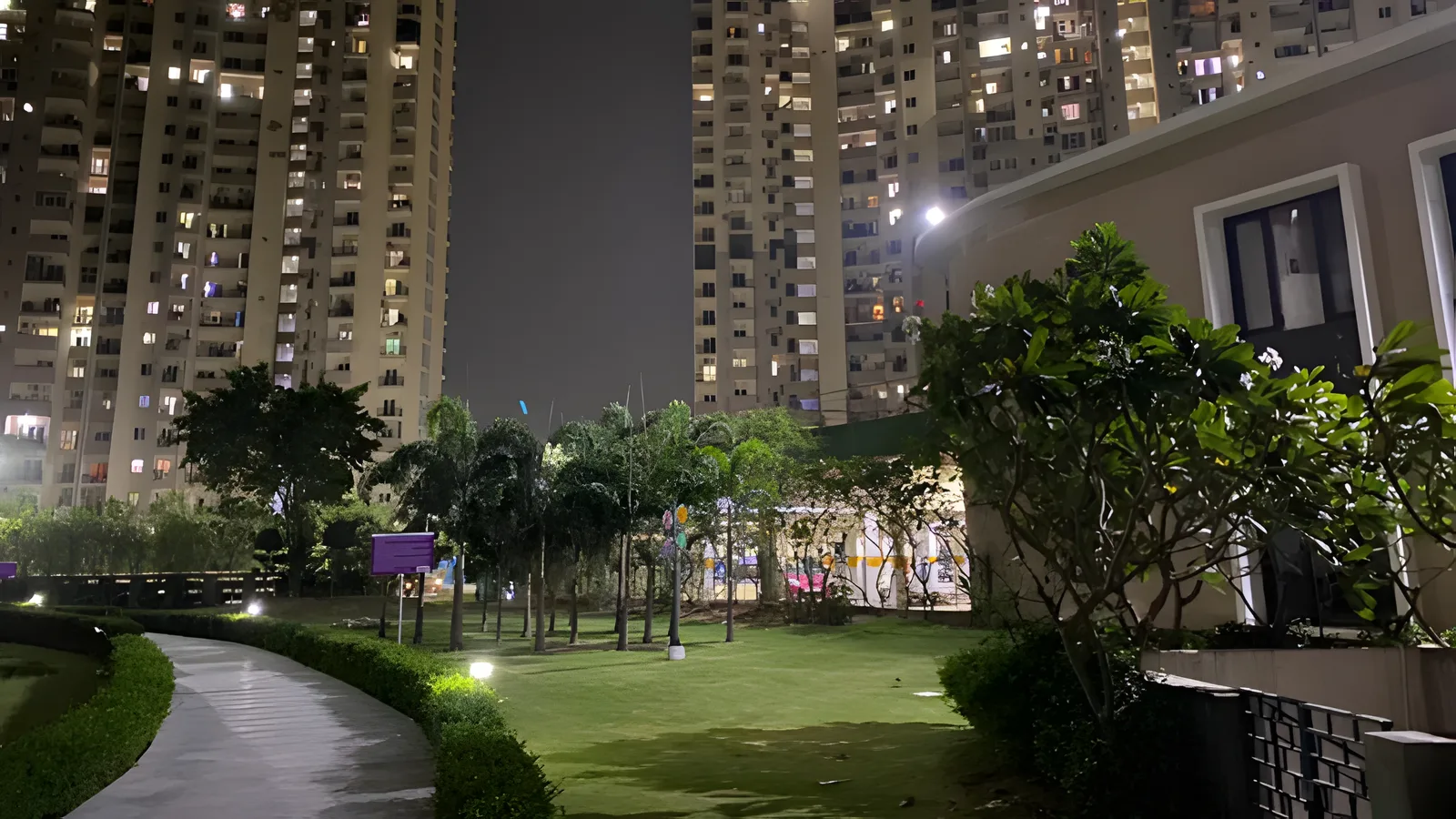 Aerial view of Sector 15, Noida
