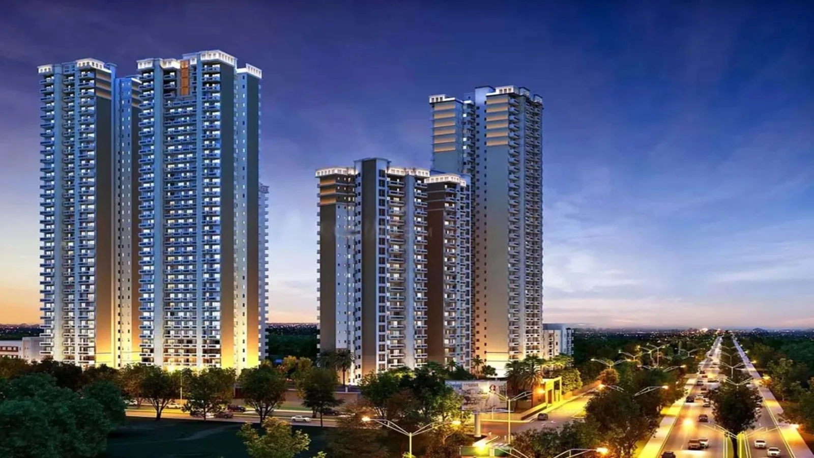 Aerial view of Sector 151, Noida