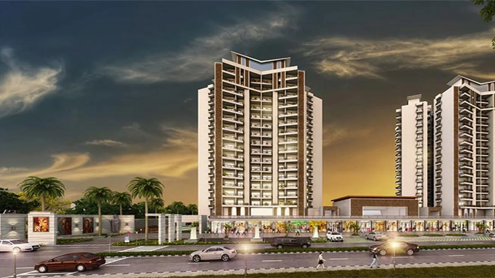 Aerial view of Sector 152, Noida